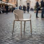 ميتا كرسي أنيق للحدائق والمقاهي - بيج M