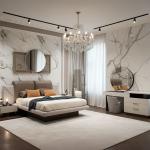 الاسكا طقم غرفة نوم كريمي 180×200 سم 7 قطع وودي