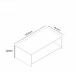 نيرا طاولة قهوة 120 سم وودي