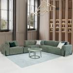 فيولا طقم كنب زاوية أخضر وودي