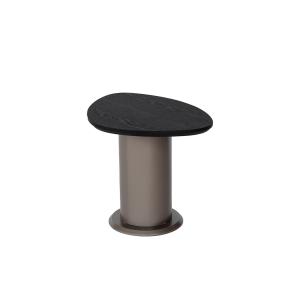 لوني طاولة جانبية خشبية وودي