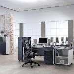 نيتشر كرسي مكتب أسود دوار متحرك بدون مسند رأس وودي