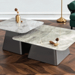 كرامل طاولة شاي قطعتين وودي