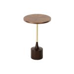لارده طاولة خدمة بقاعدة بني مع ذهبي - خشبي