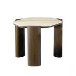 جيولما طاولة جانبية ترافرتين وودي