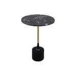 ماريبا طاولة خدمة بقاعدة أسود مع ذهبي