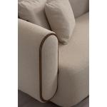 سايستا كنب 3 مقاعد بيج وودي