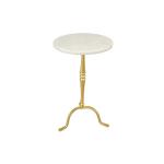 شايني طاولة خدمة بقاعدة معدنية وودي