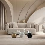 سايستا كنب 3 مقاعد بيج وودي