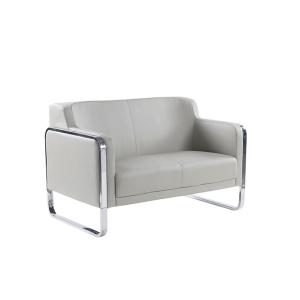 إكال كنب مكتبي ثنائي رمادي وودي