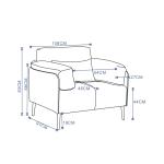 فينا كنب مكتبي فردي بيج وودي